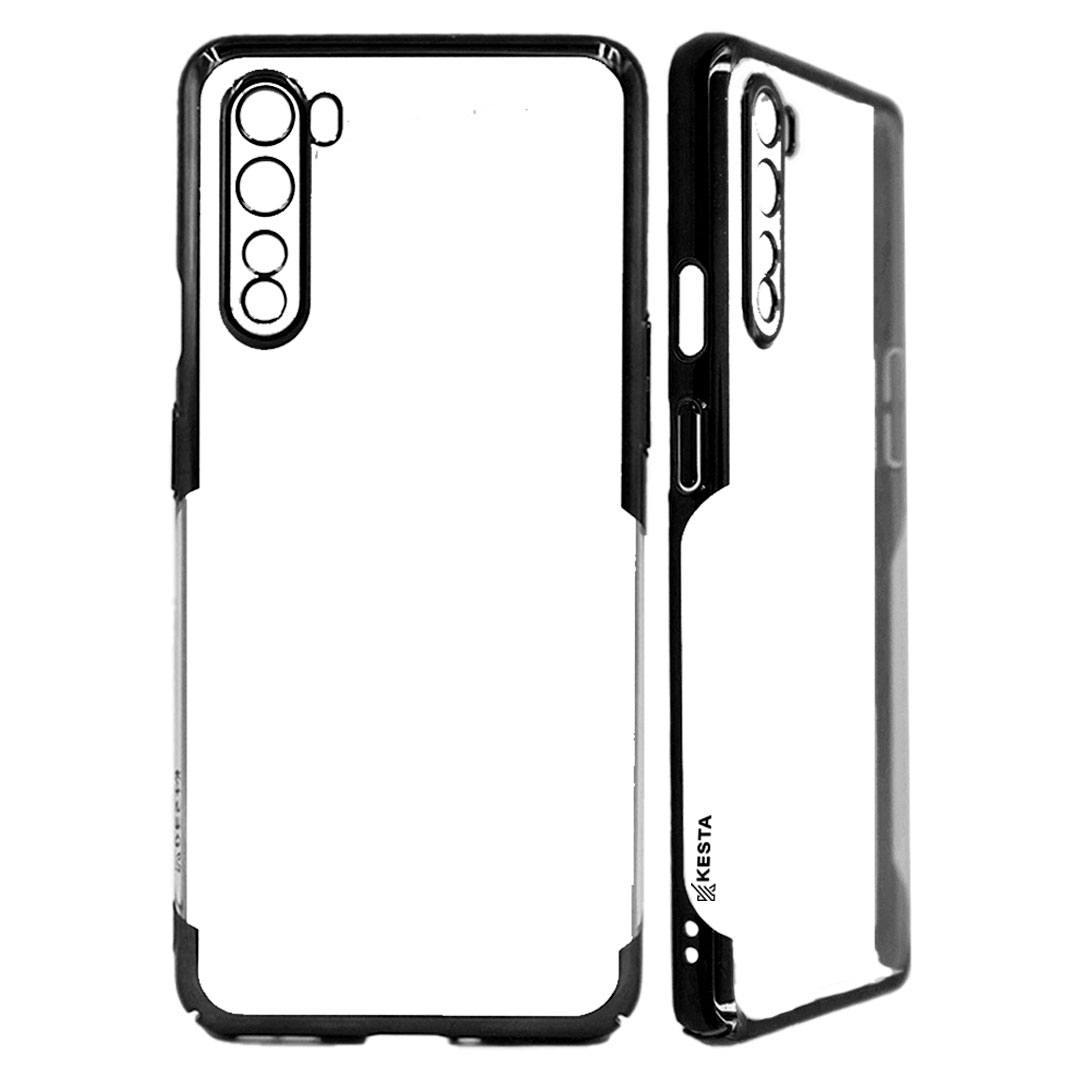 Oneplus Nord Cover - Noble Black Transparent Case (Anti Yellowing Protection)