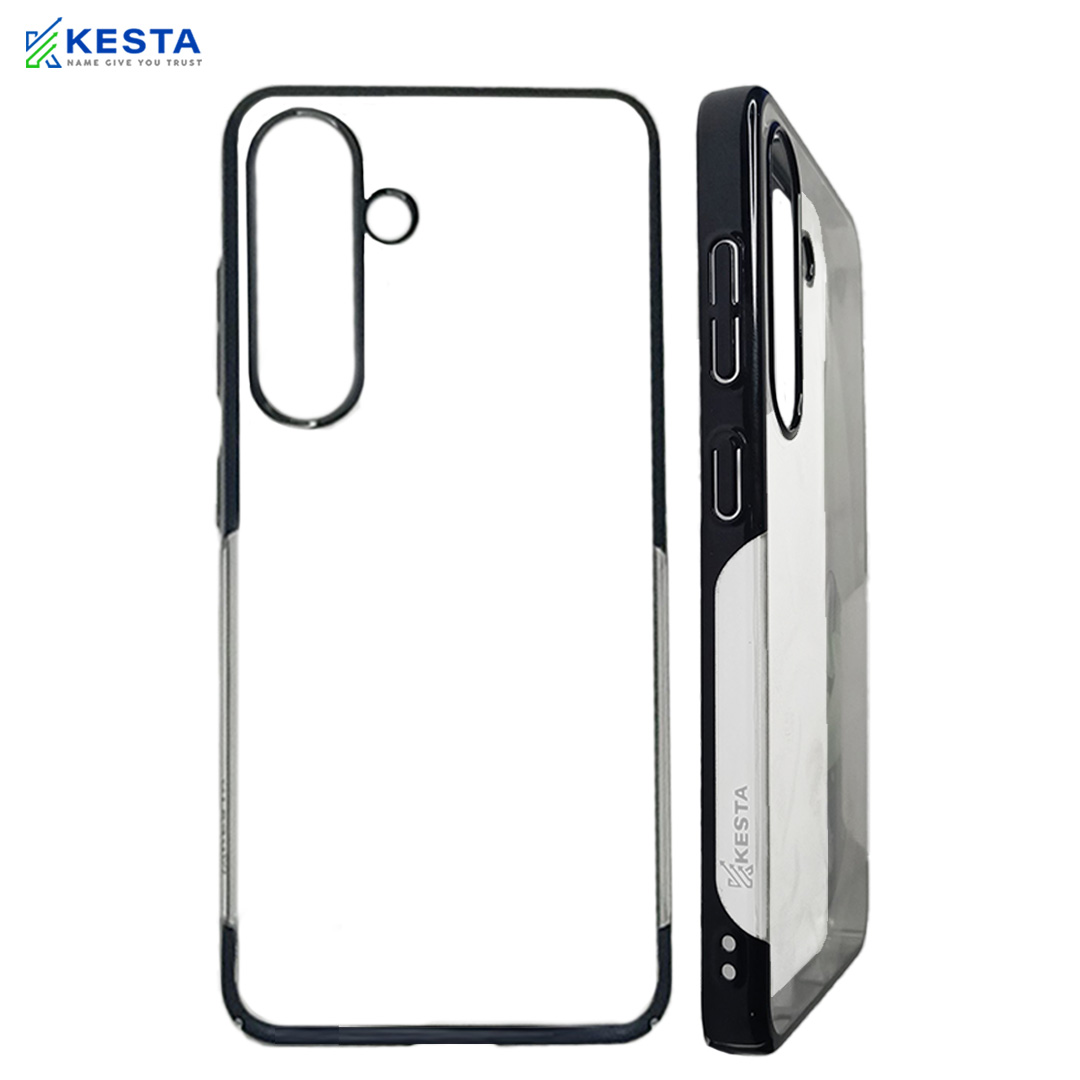 Samsung S25 Cover - Noble Black Transparent Case (Camera Lens Protection)