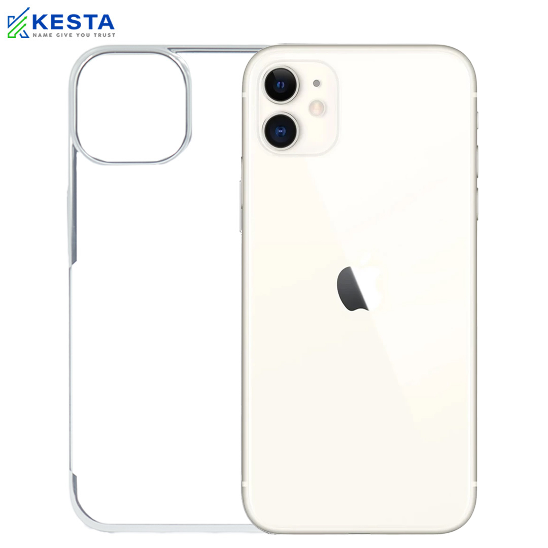 iPhone 11 Cover - Noble Silver Transparent Case (Powerfull Protection)