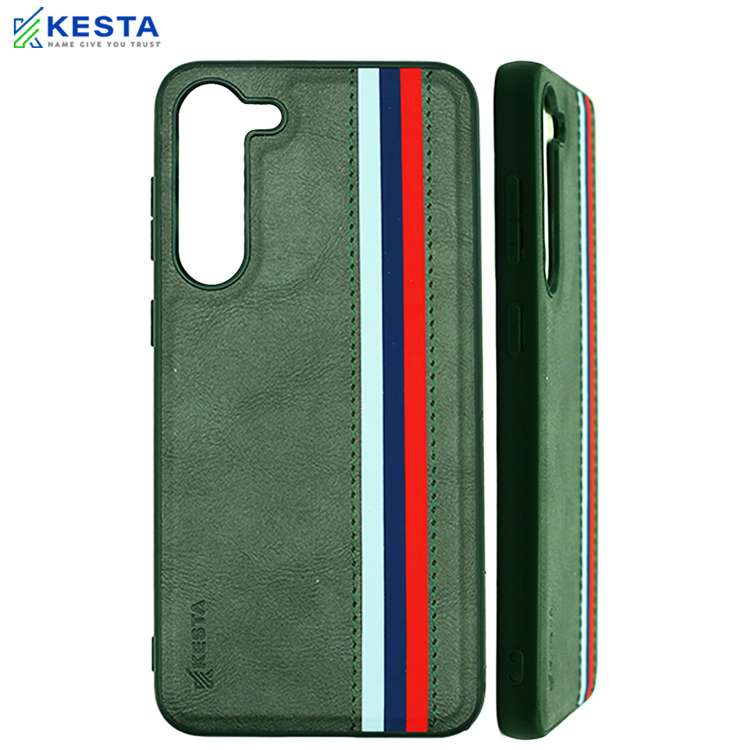 Samsung S23 Plus Cover - Phantom Green Leather Case (Shock Proof)