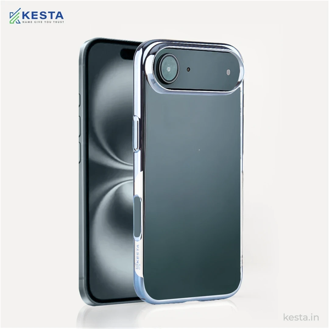 iPhone 17 Air Cover – Transparent New Blue | Slim, Shockproof & Anti-Yellowing