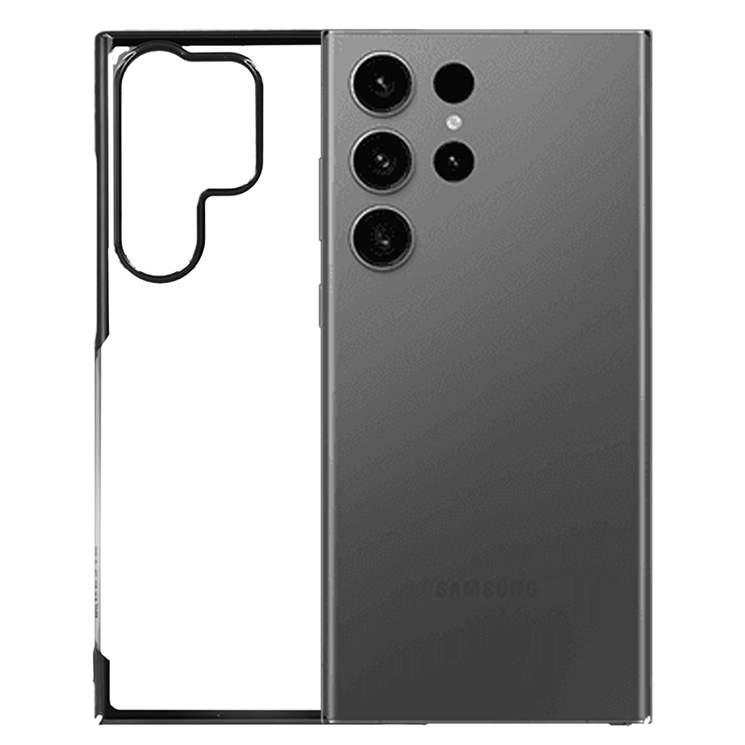 Samsung S25 Ultra Cover - Noble Black Transparent Case (Screen And Camera Protection)