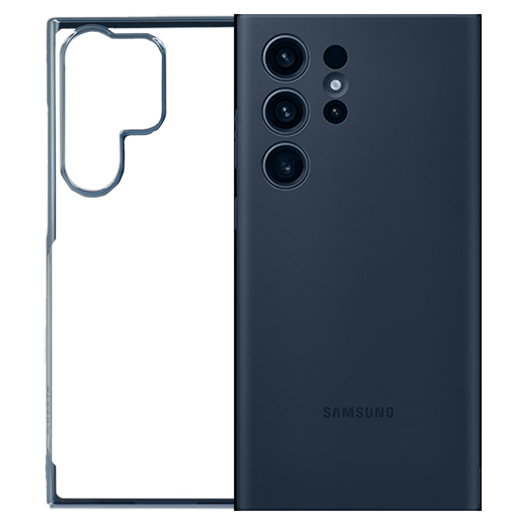 Samsung S25 Ultra Cover - Noble Silver Transparent Case (Screen And Camera Protection)