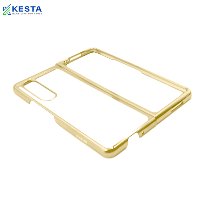 Samsung Z Fold 5 Cover - Noble Beige Transparent Case (Powerfull Protection)