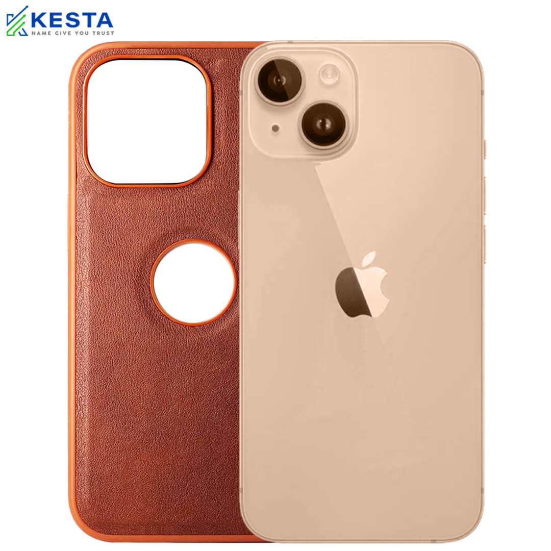 iPhone 13 Cover - Classic Brown Leather Case (Timeless Style)