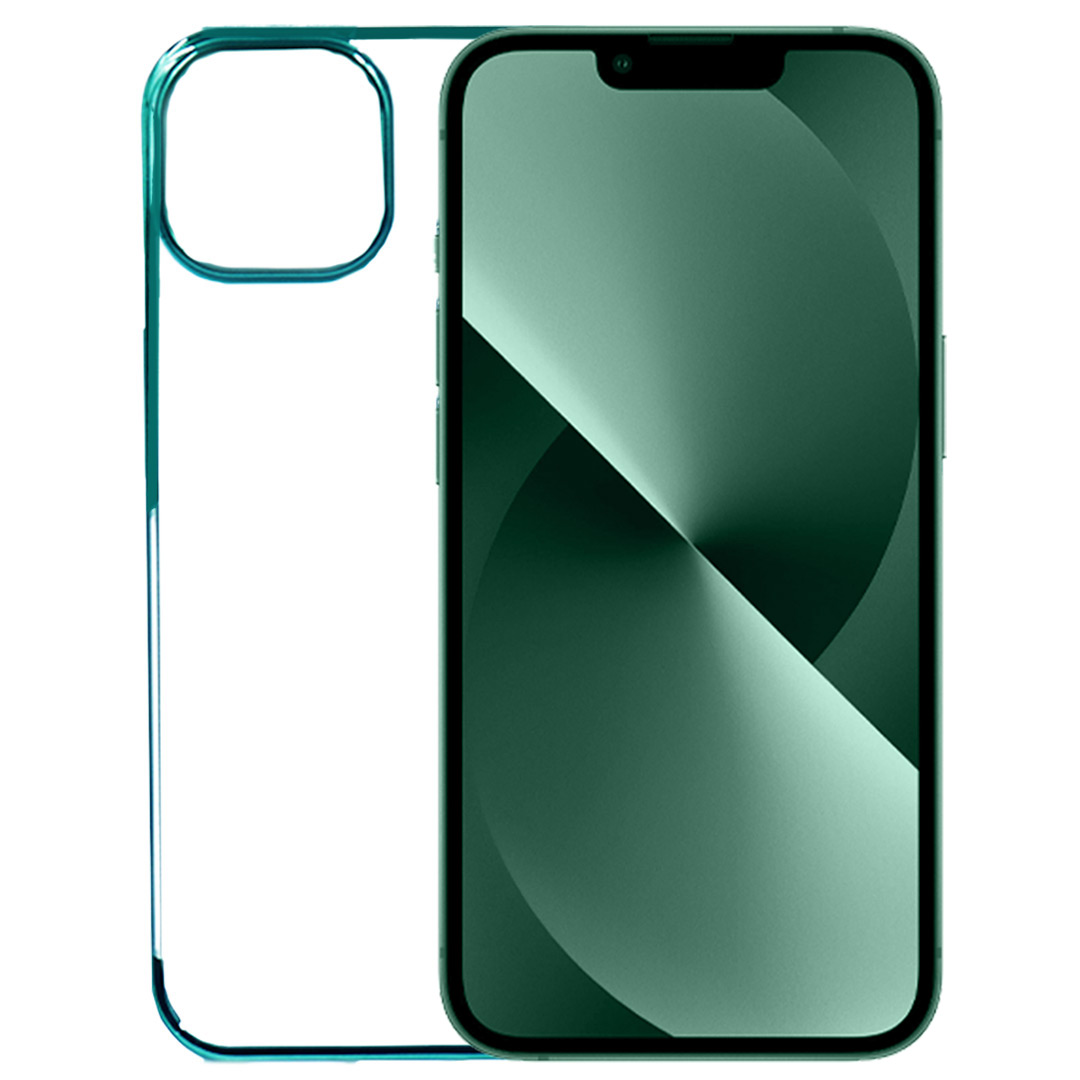 iPhone 14 Cover - Noble Green Transparent Case(Anti Yellowing Protection)