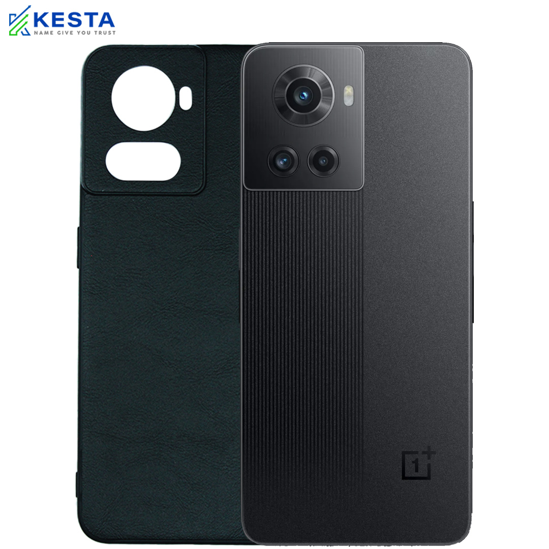 Oneplus 10R Cover - Brave Black Leather Case (Waterproof & Dustproof)