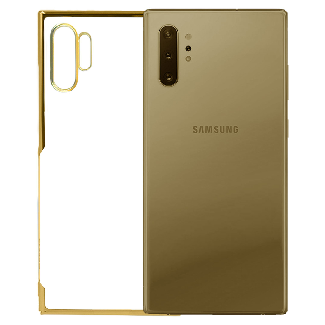 Samsung Note 10 Plus Cover - Noble Gold Transparent Case (Anti Yellowing Protection)