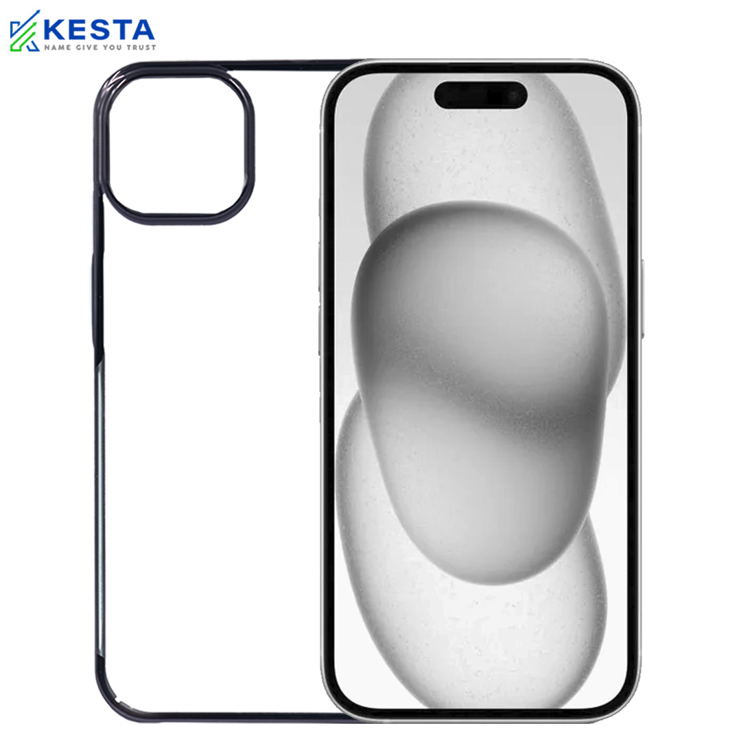 iPhone 16 Pro Max Cover - Noble Black Transparent Case (Anti Fingerprint Coating)