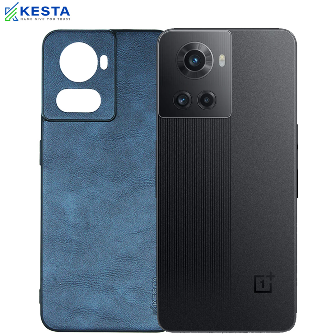 Oneplus 10R Cover - Brave Blue Leather Case (Waterproof & Dustproof)
