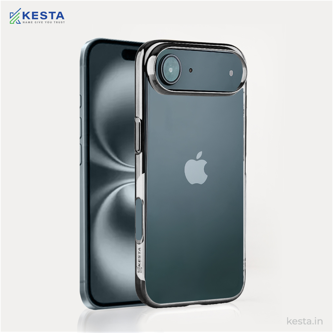 iPhone 17 Air Cover - Black Noble Transparent Case (Supports Irrelevent Drops)
