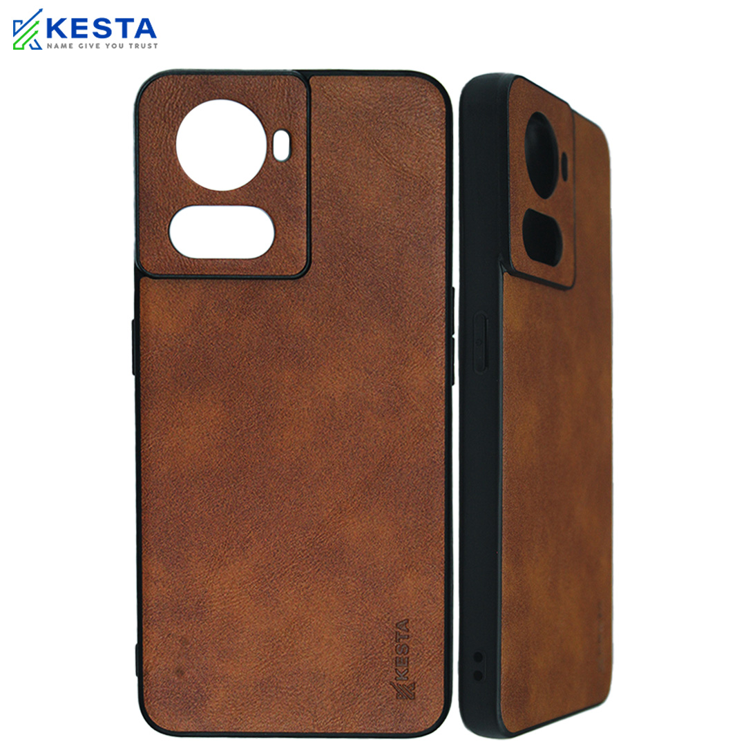 Oneplus 10R Cover - Brave Brown Leather Case (Waterproof & Dustproof)