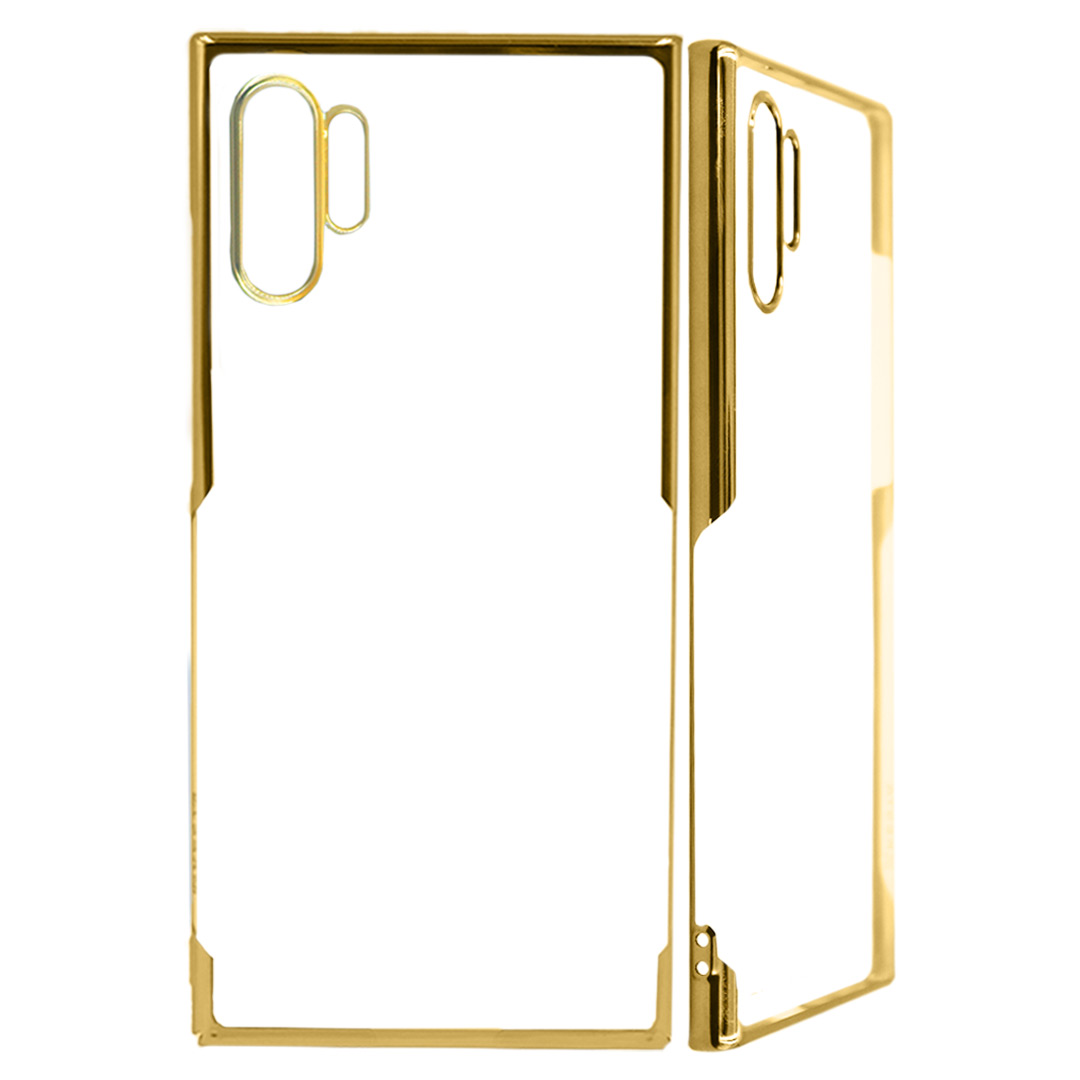 Samsung Note 10 Plus Cover - Noble Gold Transparent Case (Anti Yellowing Protection)