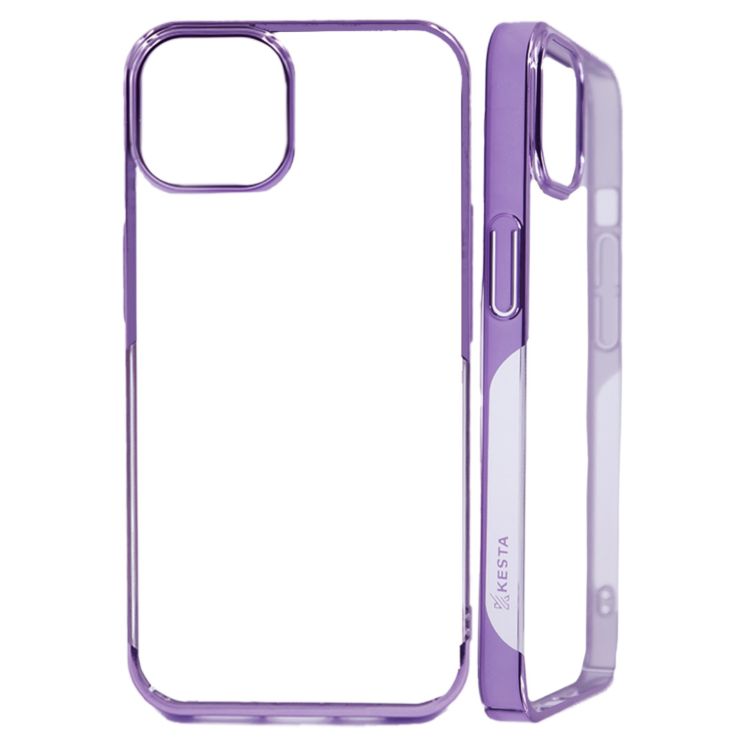 iPhone 14 Cover - Noble Purple Transparent Case (Anti Yellowing Protection)
