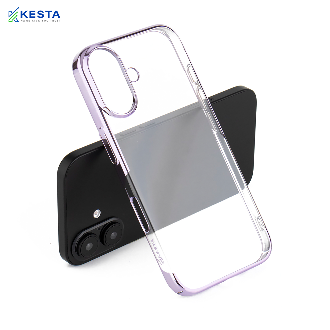 iPhone 16 Plus Cover - Noble Light Purple Transparent Case (Drop Protection)