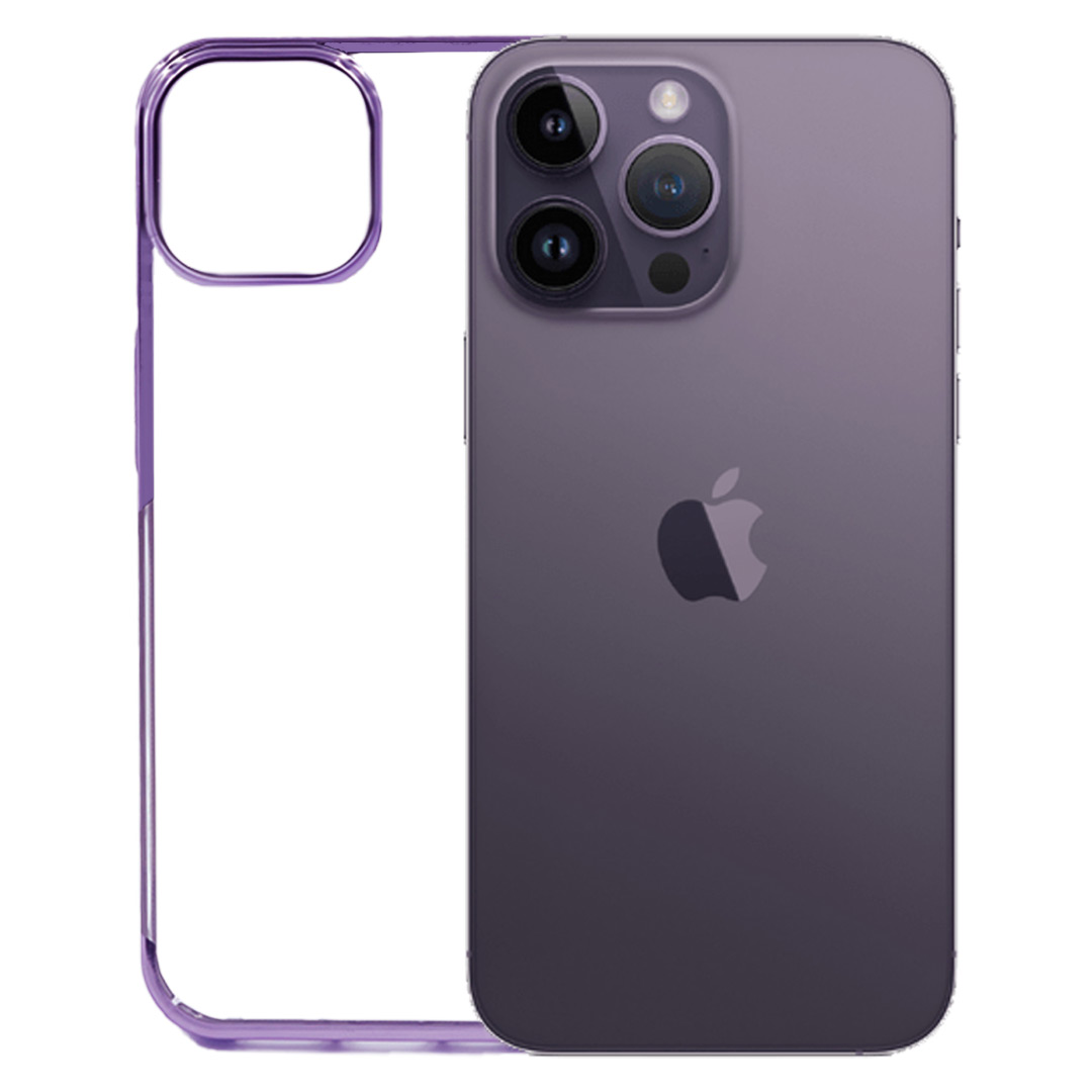 iPhone 14 Cover - Noble Purple Transparent Case (Anti Yellowing Protection)