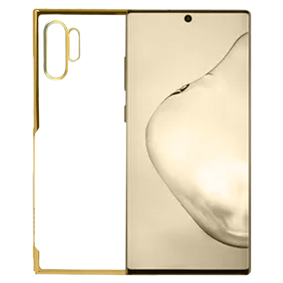 Samsung Note 10 Plus Cover - Noble Gold Transparent Case (Anti Yellowing Protection)