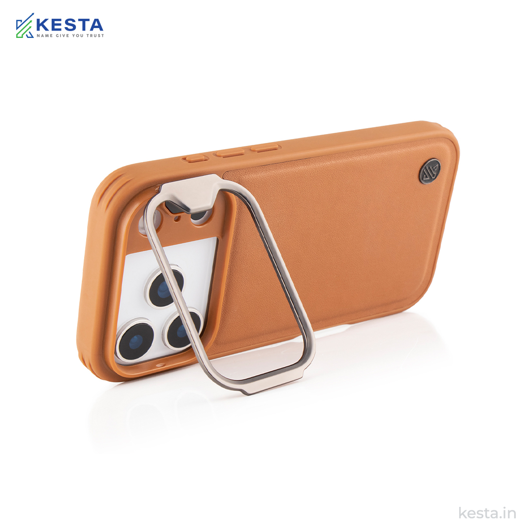 iPhone 17 Pro Cover - Elegant Brown Leather Case (Eco-Friendly & Durable)