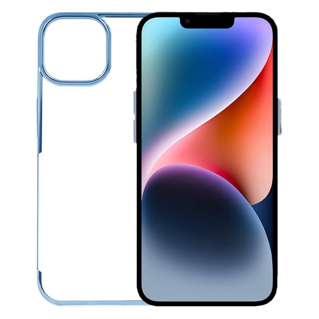 iPhone 14 Cover - Noble Sierra Blue Transparent Case (Anti Yellowing Protection)