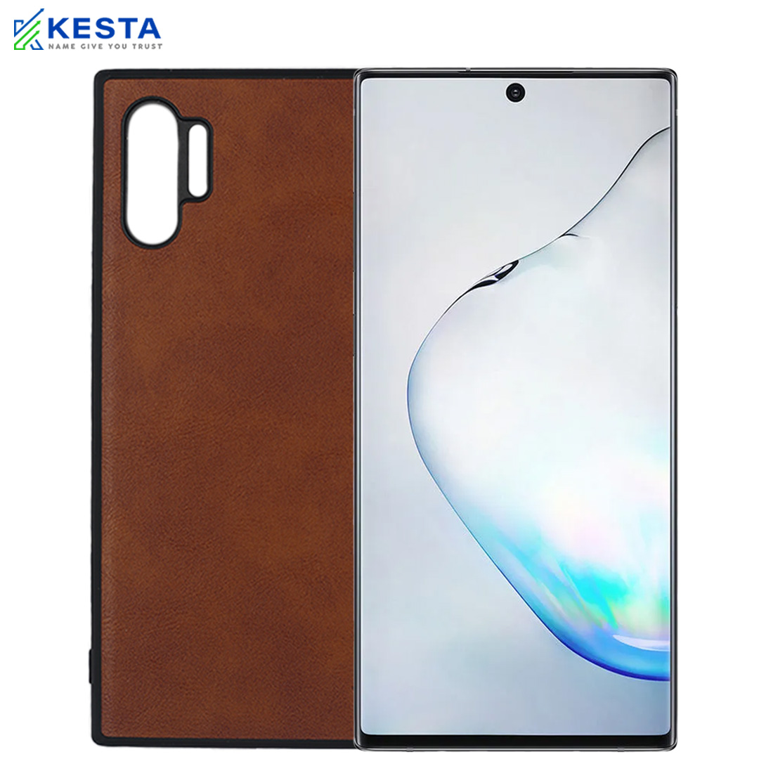 Samsung Note 10 Plus Cover - Brave Brown Leather Case (Waterproof & Dustproof)