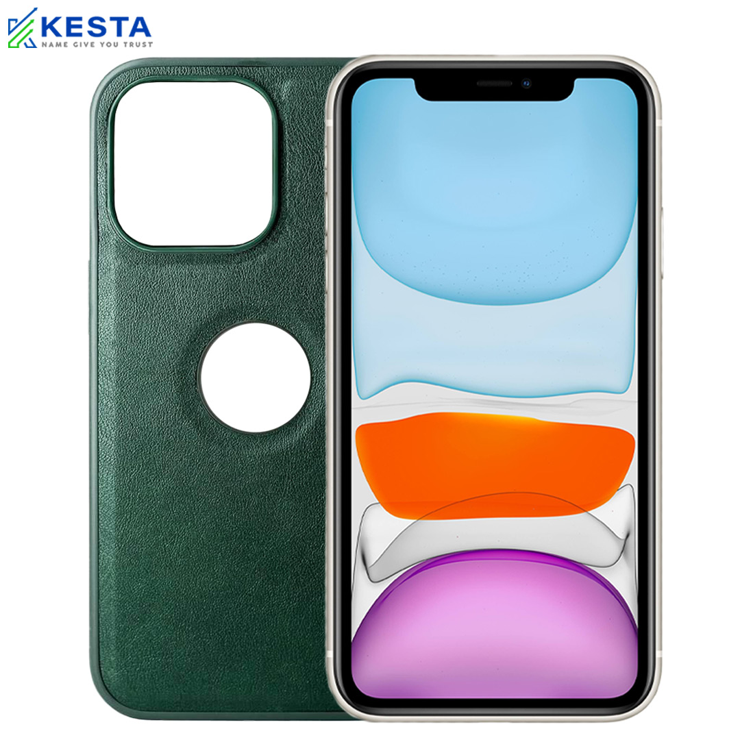 iPhone 11 Cover - Classic Green Leather Case (Stylish And Functional)