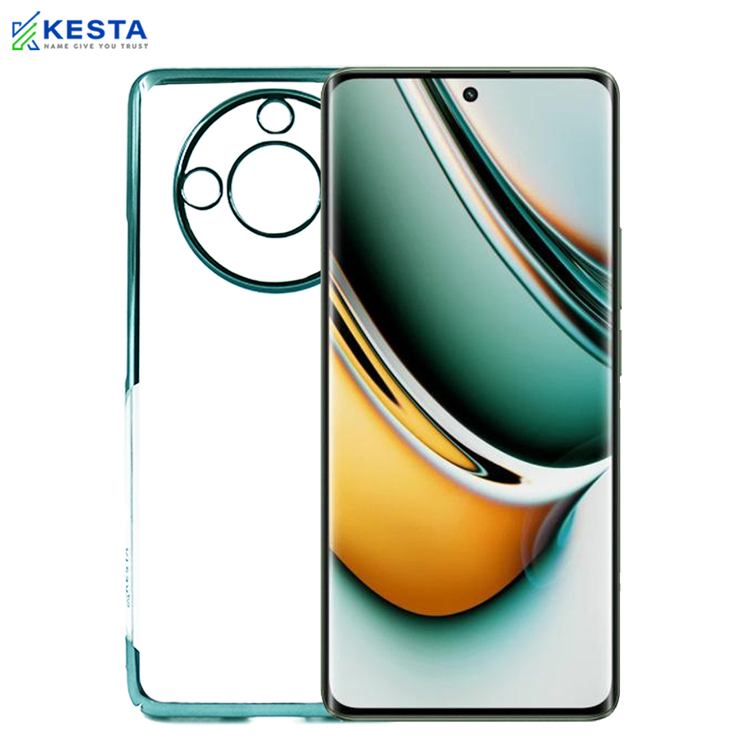 Realme 11 Pro Plus Cover - Noble Leisurely Green Transparent Case (Anti Yellowing Protection)