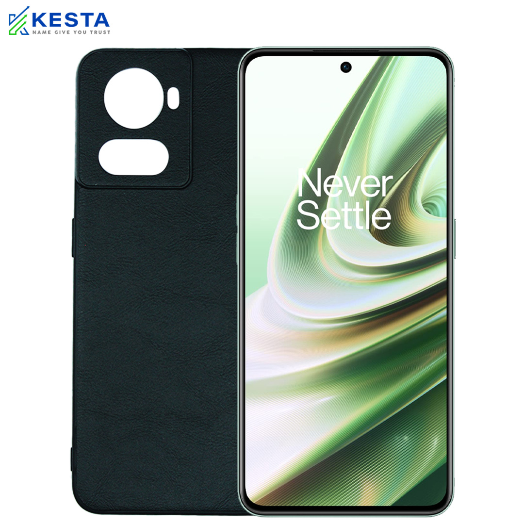 Oneplus 10R Cover - Brave Black Leather Case (Waterproof & Dustproof)