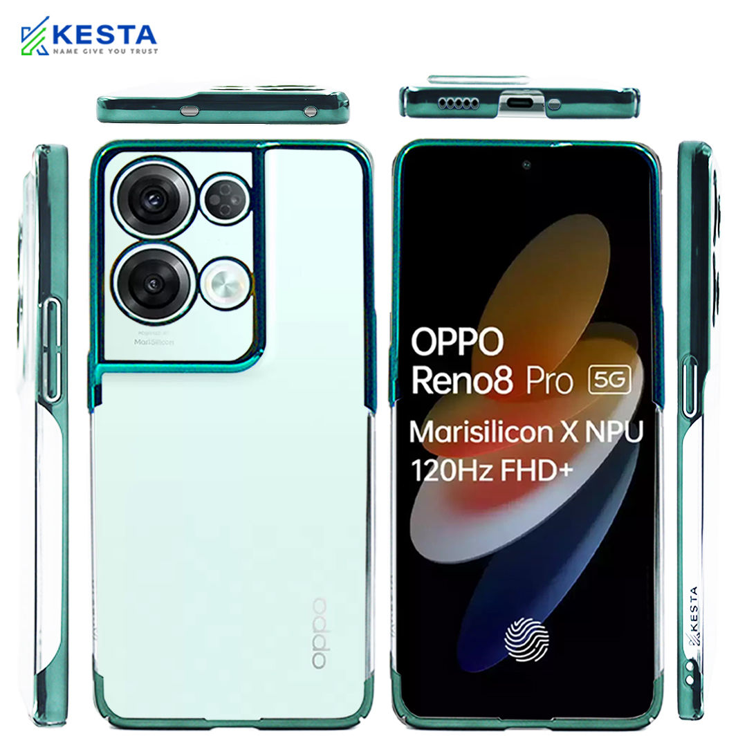 Coque Magnétique Transparente Pour Oppo Reno 8 Pro - Verre Trempé Avant/arrière + Cadre Aluminium - Protection 360° Anti-choc - Compatible Charge Sans Fil