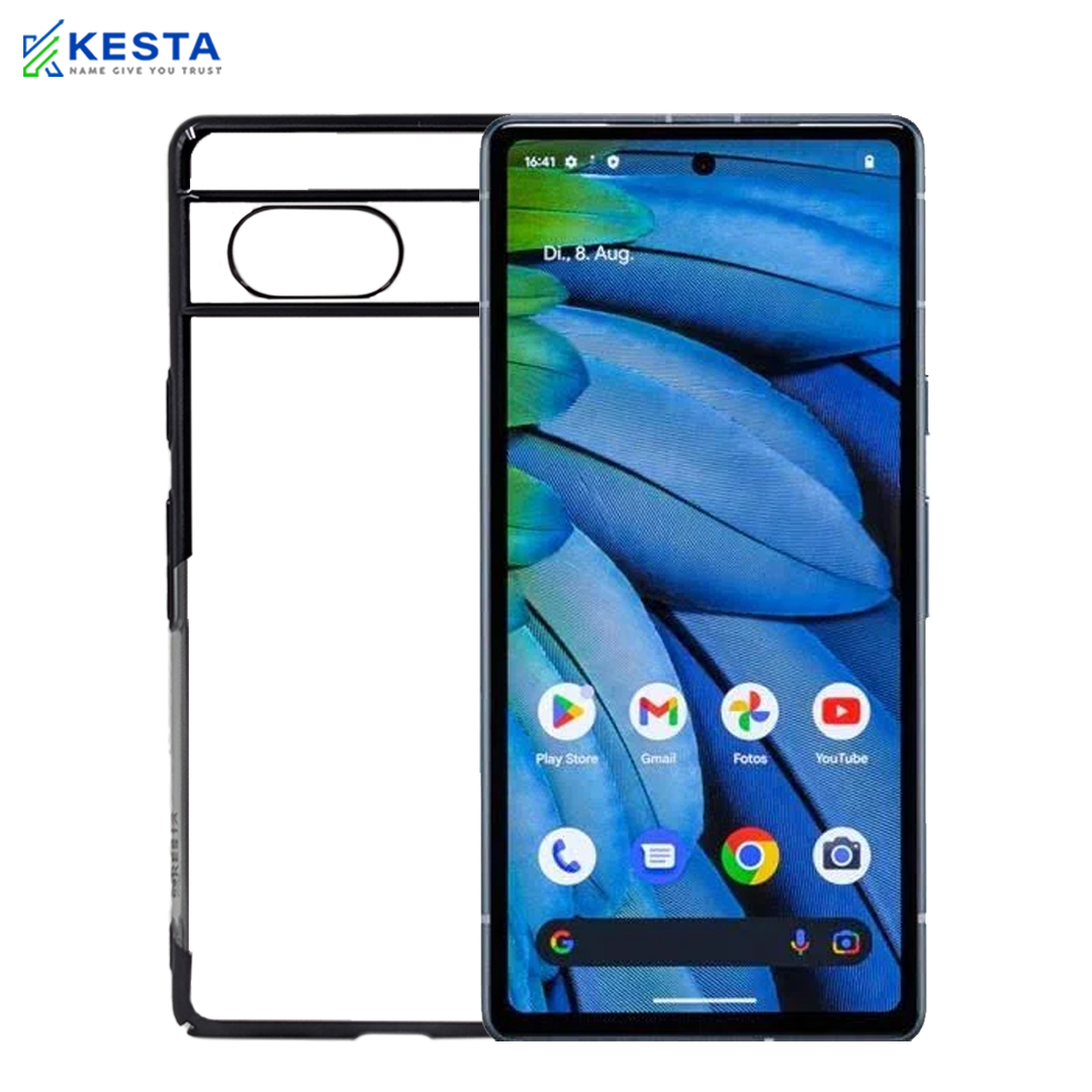 Google Pixel 7A Cover - Noble Black Transparent Case (Eco-Friendly & Durable)