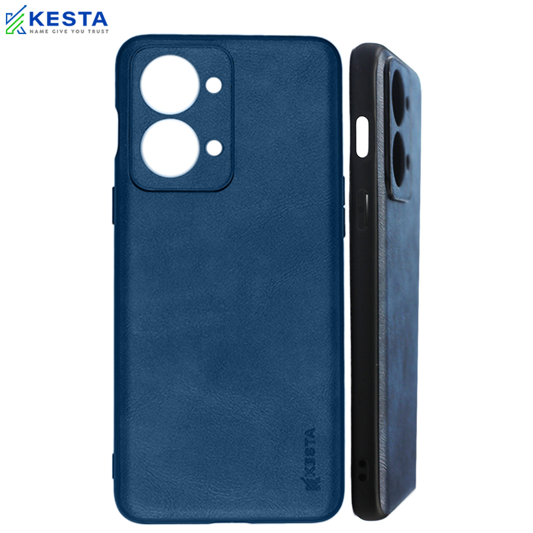 Oneplus Nord 2T Cover - Brave Blue Leather Case (Safe scraches And Drops Protection)