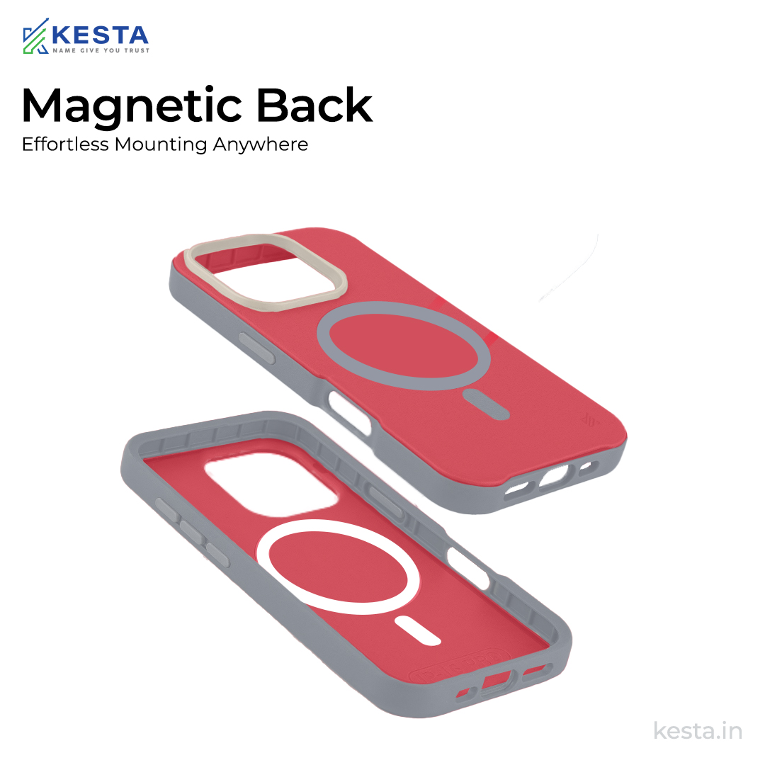 iPhone 16 Plus Cover - MagArmour Pink Hybrid Case (Grip + Gloss – Textured for Control, Smooth Style)