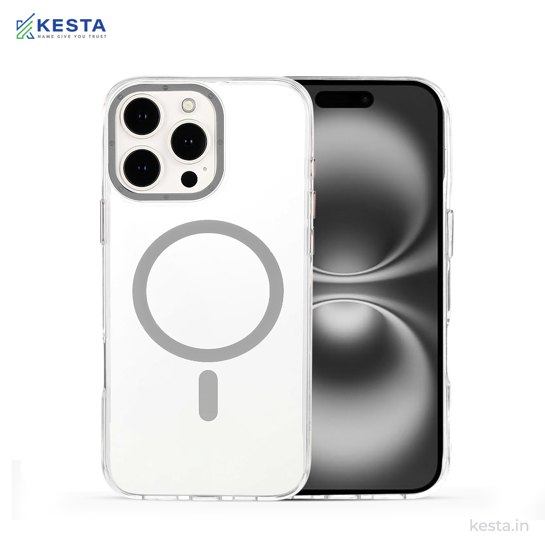 iPhone 16 Pro Max Cover - Crystal Armour White Transparent Case (Scratch & Smudge Resistant & Wireless Charging Ready)