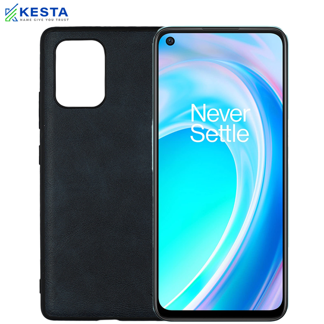 Custodia In Legno Per OnePlus Nord CE 2 5G | Bumper In TPU, Marrone Scuro, Antigraffio E Naturale