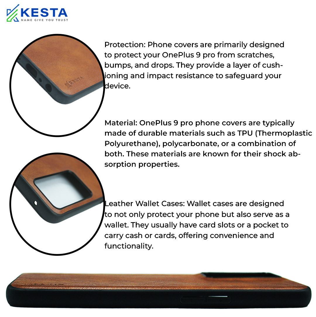 Oneplus 9 Pro Cover - Brave Brown Leather Case (Waterproof & Dustproof)
