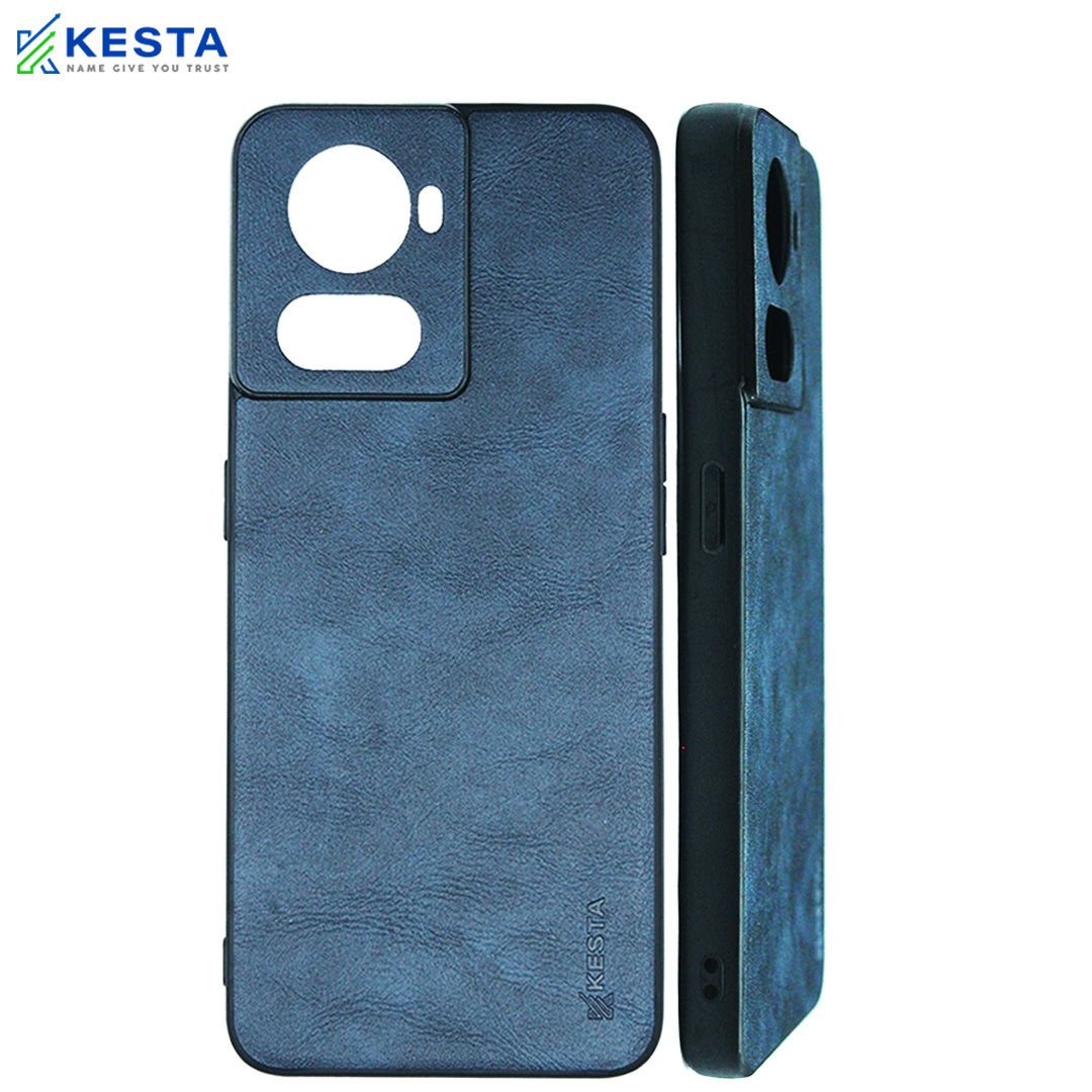 Oneplus 10R Cover - Brave Blue Leather Case (Waterproof & Dustproof)