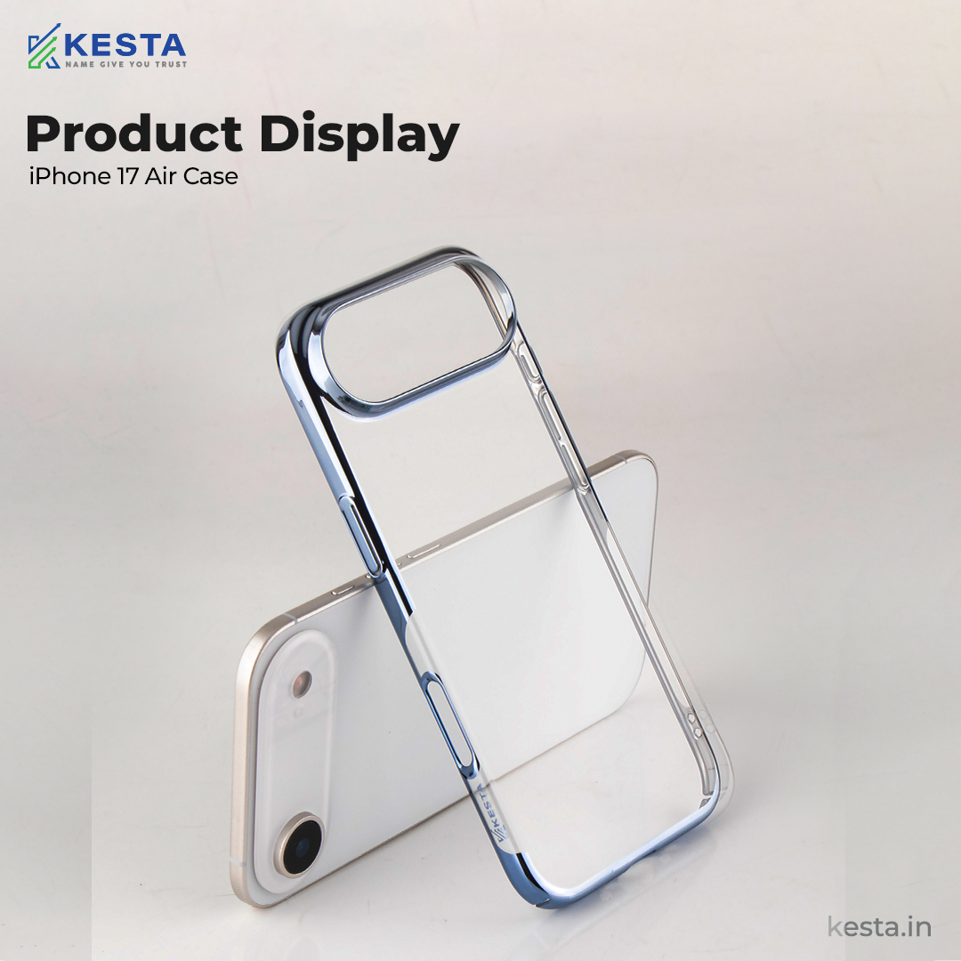 iPhone 17 Air Cover - New Blue Noble Transparent Case (Supports Irrelevent Drops)
