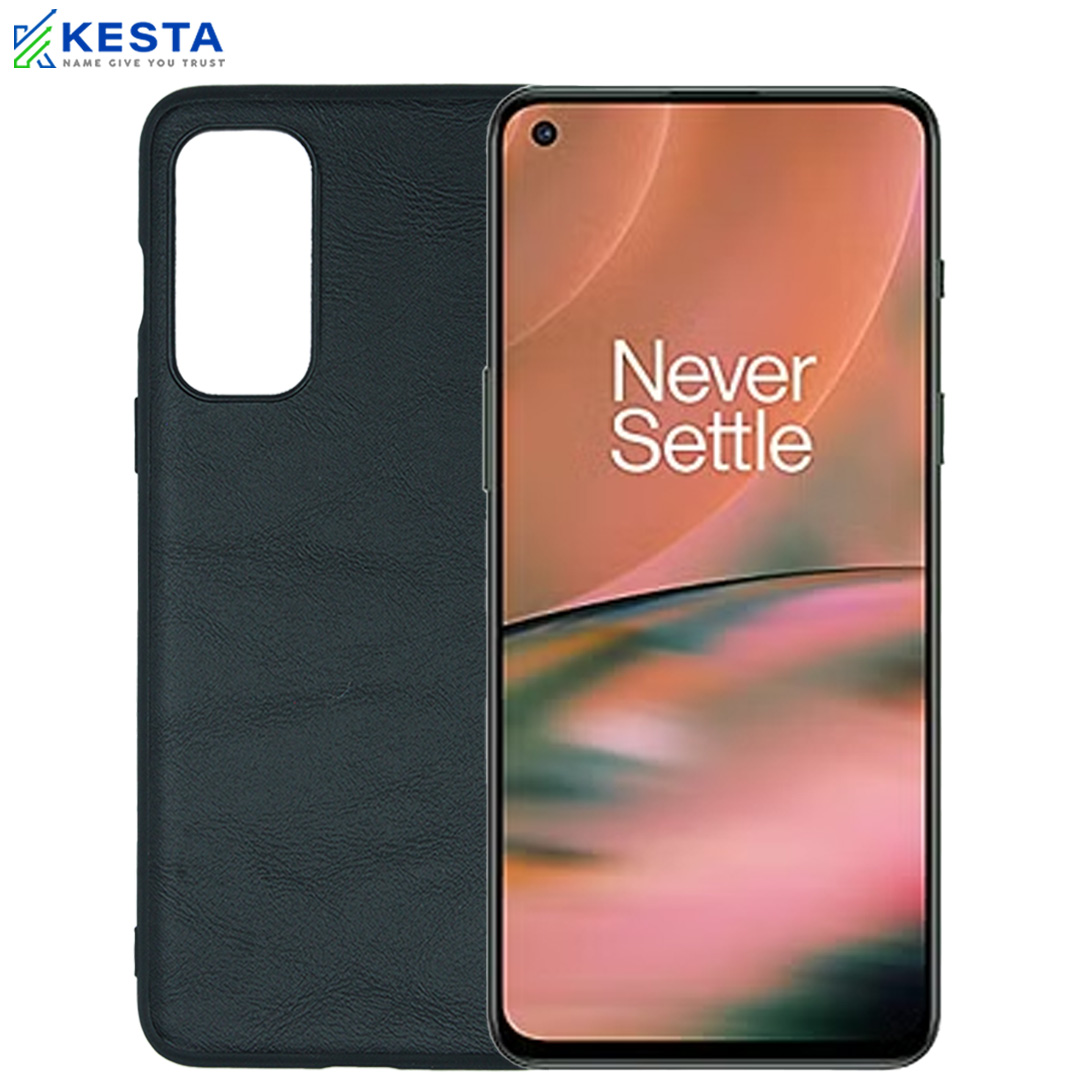 Oneplus Nord Cover - Brave Black Leather Case (Waterproof & Dustproof)