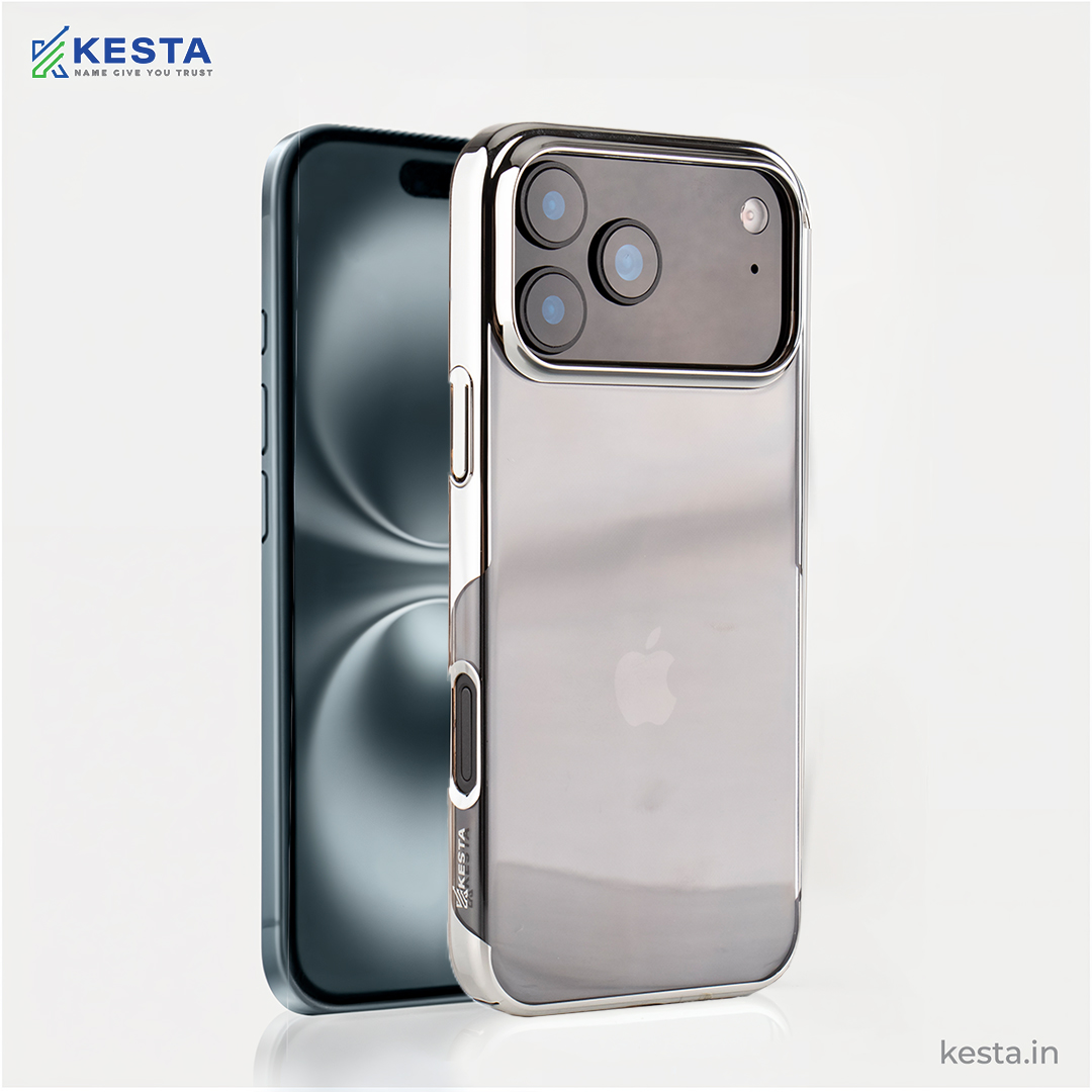 iPhone 18 Pro Cover – Transparent Silver | Original Look. Enhanced Protection.