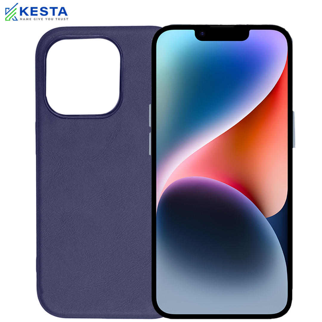 iPhone 14 Cover - Brave Purple Leather Case (Waterproof & Dustproof)