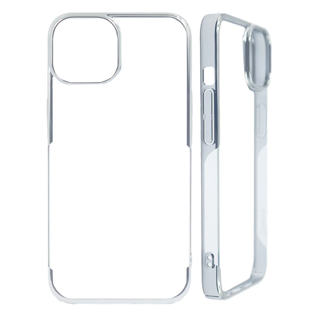 iPhone 14 Cover - Noble Silver Transparent Case (Anti Yellowing Protection)