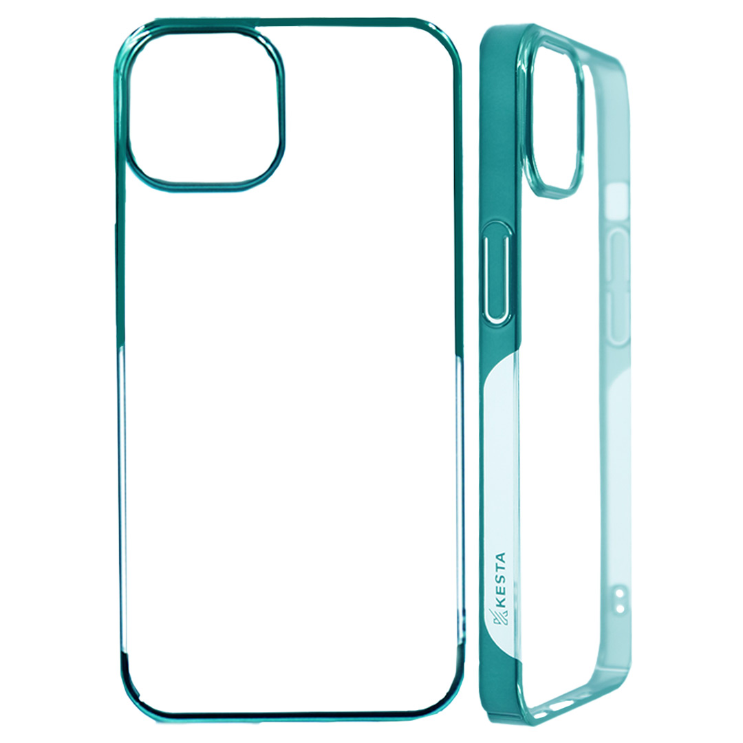 iPhone 14 Cover - Noble Green Transparent Case(Anti Yellowing Protection)