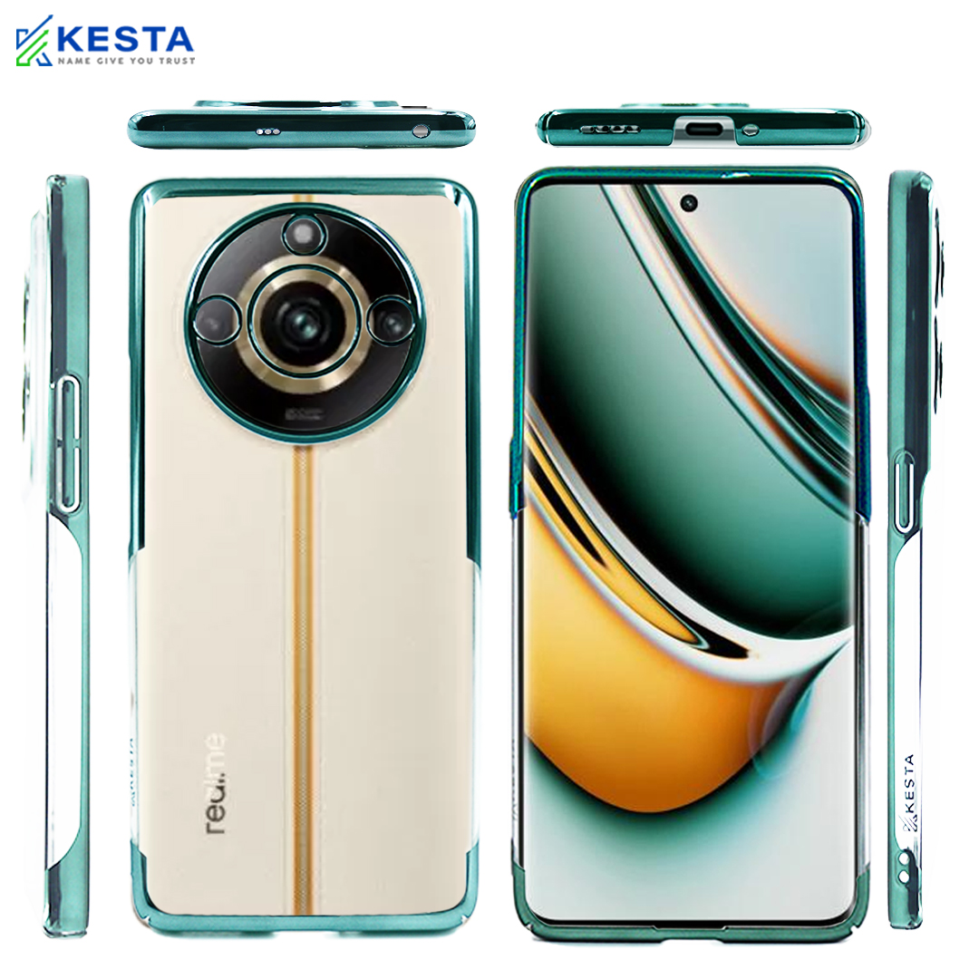 Realme 11 Pro Plus Cover - Noble Leisurely Green Transparent Case (Anti Yellowing Protection)
