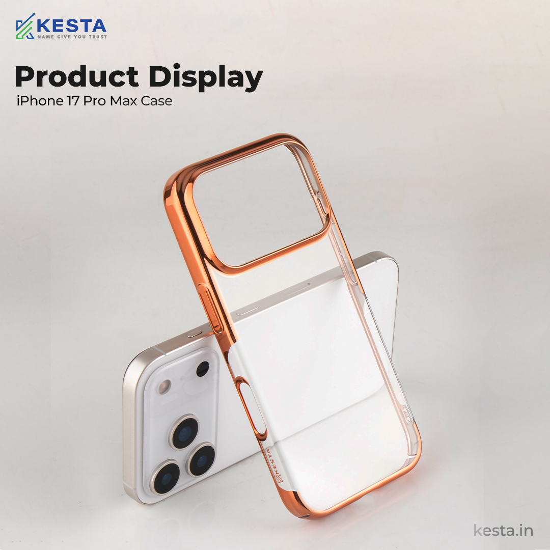 iPhone 17 Pro Max Cover - Orange Noble Transparent Case (Supports Irrelevent Drops)