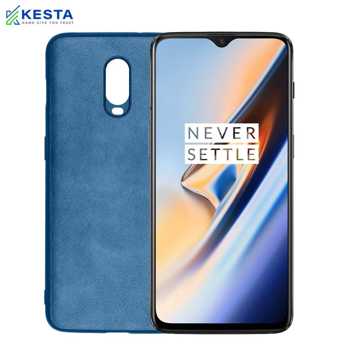 Oneplus 6T Cover - Brave Blue Leather Case (Waterproof & Dustproof)
