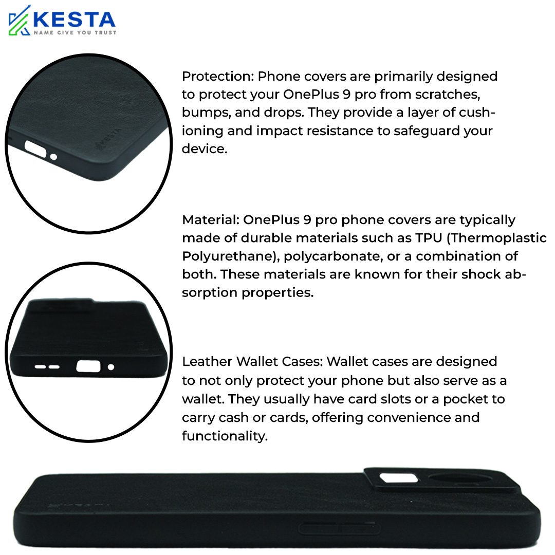 Oneplus 10R Cover - Brave Black Leather Case (Waterproof & Dustproof)
