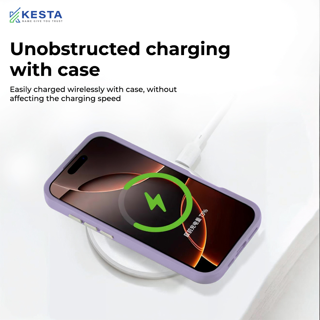 iPhone 16 Cover - MagArmour Purple Hybrid Case (Grip + Gloss – Textured for Control, Smooth Style)