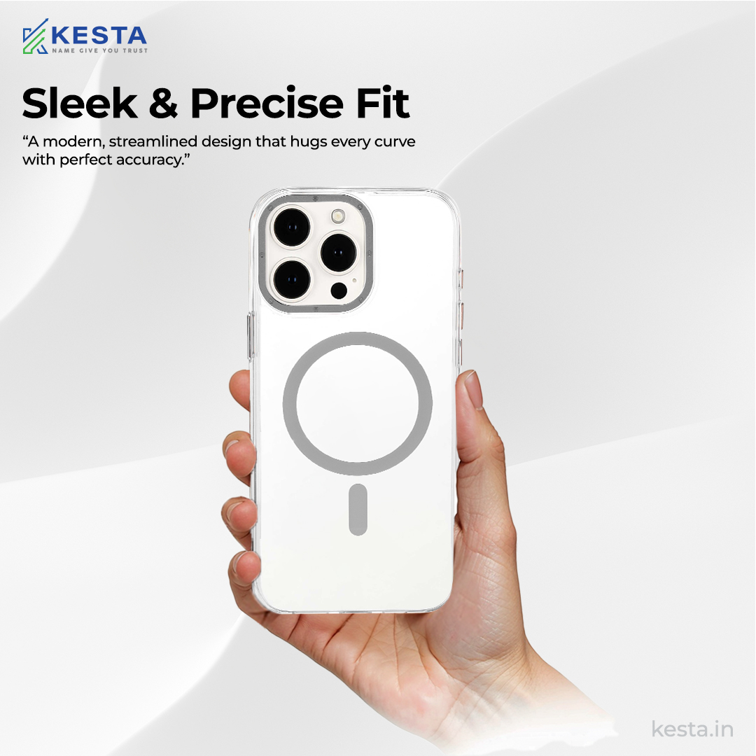 iPhone 16 Pro Cover - Crystal Armour White Transparent Case (Scratch & Smudge Resistant & Wireless Charging Ready)