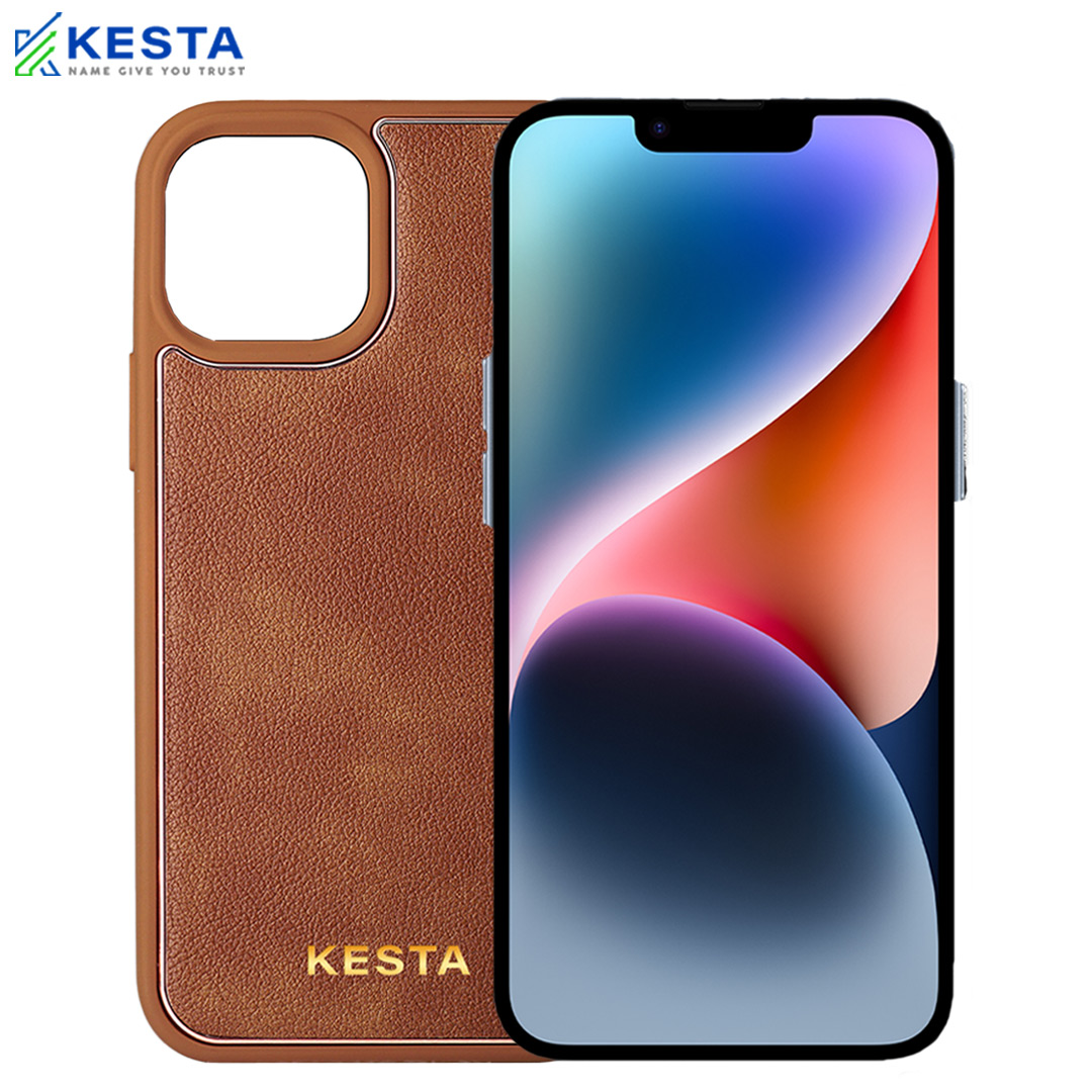 iPhone 13 Cover - Chrome Brown Leather Case (Ultimate Protection)