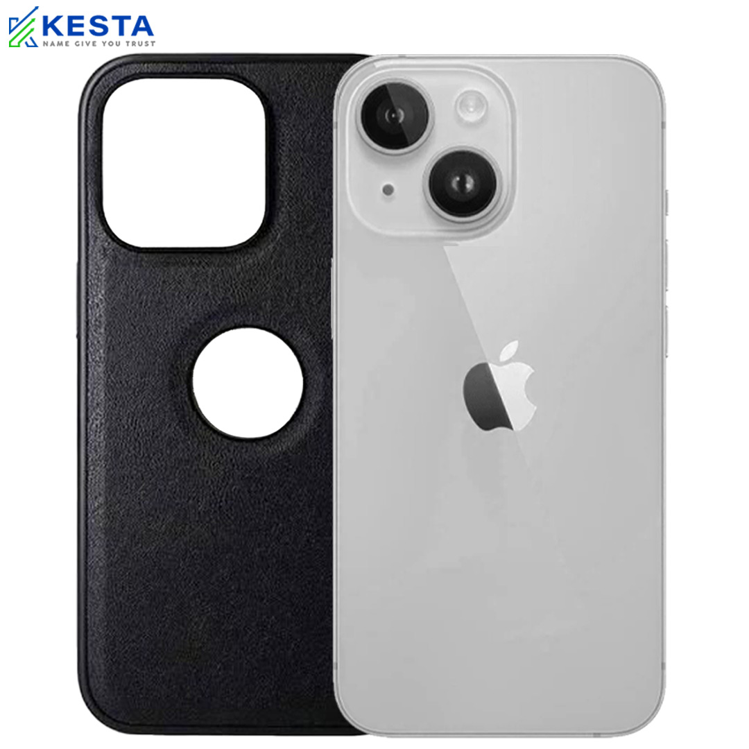 iPhone 13 Cover - Classic Black Leather Case (Timeless Style)