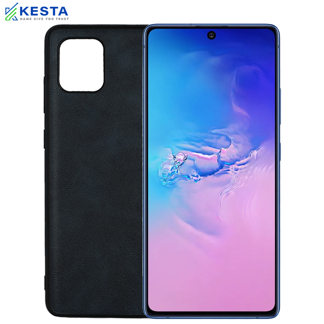 Samsung S10 Lite Cover - Brave Black Leather Case (Waterproof & Dustproof)